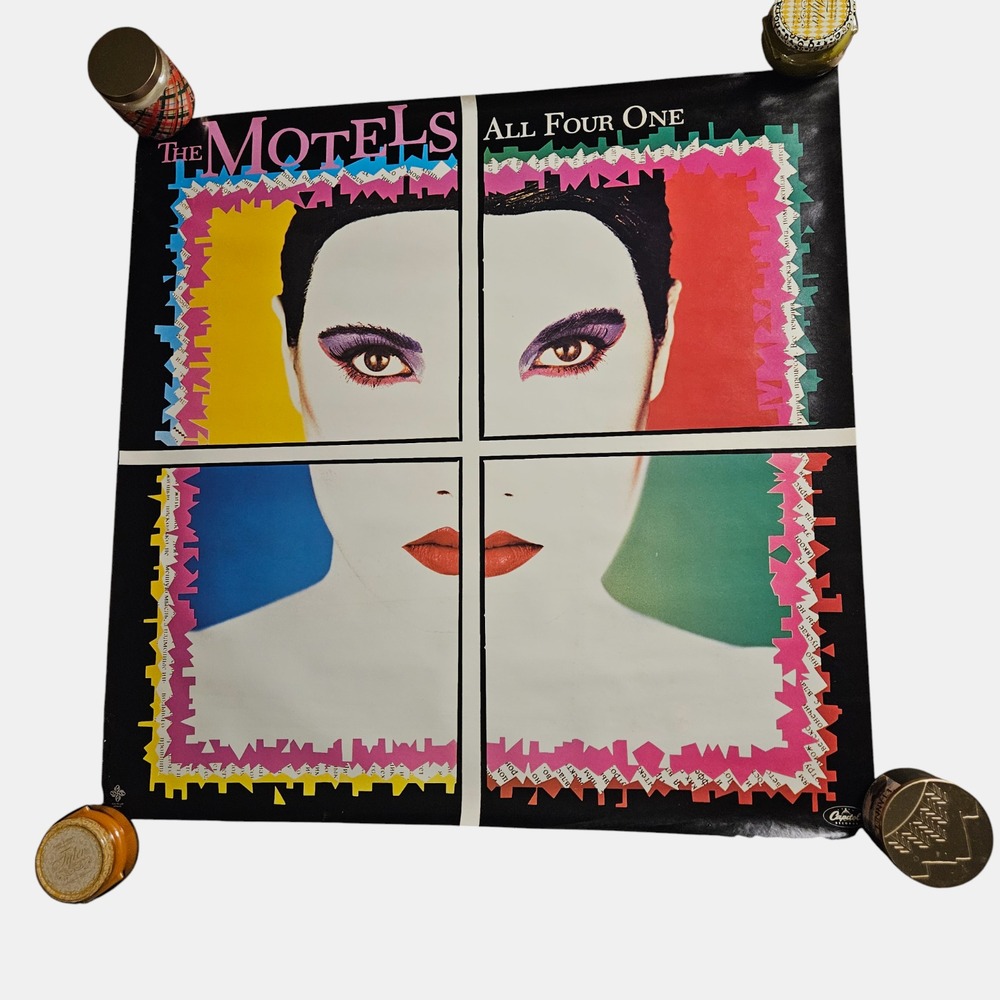 The Motels All Four One Vintage 1982 Promo Album Poster 36x36‎ Capitol Rock Pop